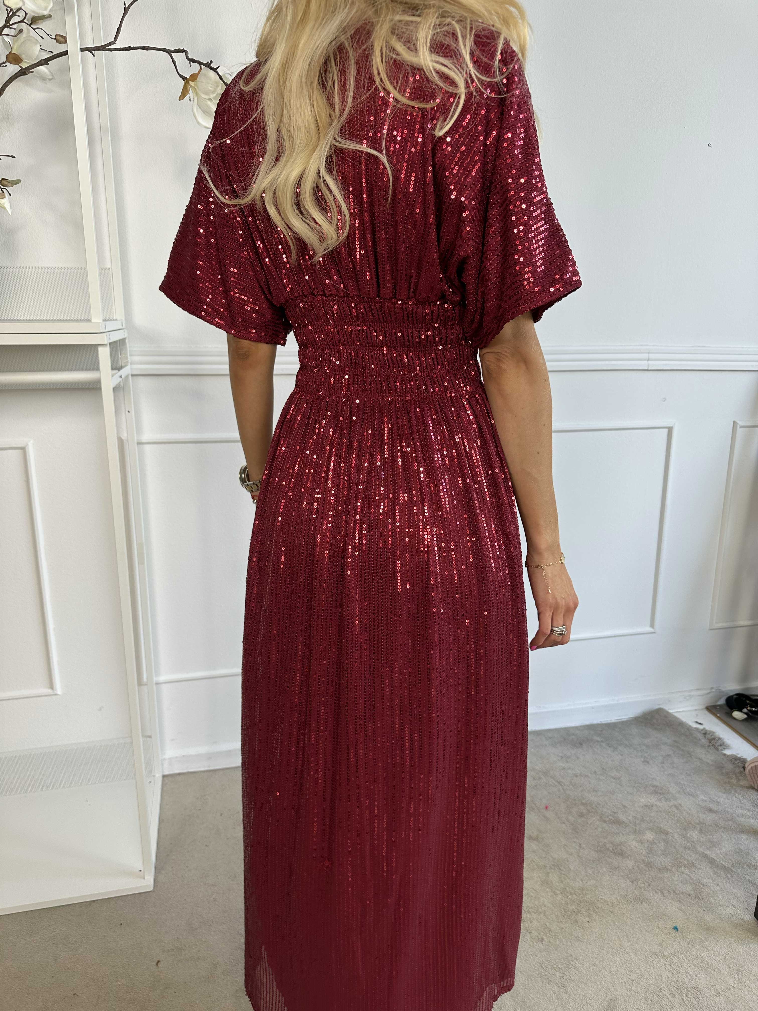 Pams Glitter - Lang smuk kjole med pailletter